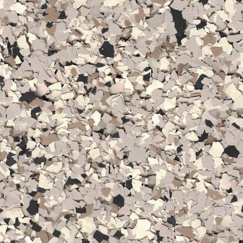 Driftwood polyurea flake floor color