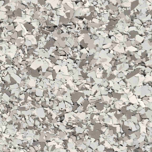 Fog polyurea flake floor color