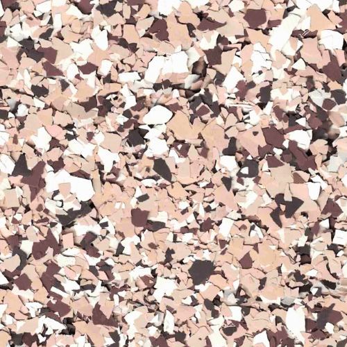 Nutmeg polyurea flake floor color