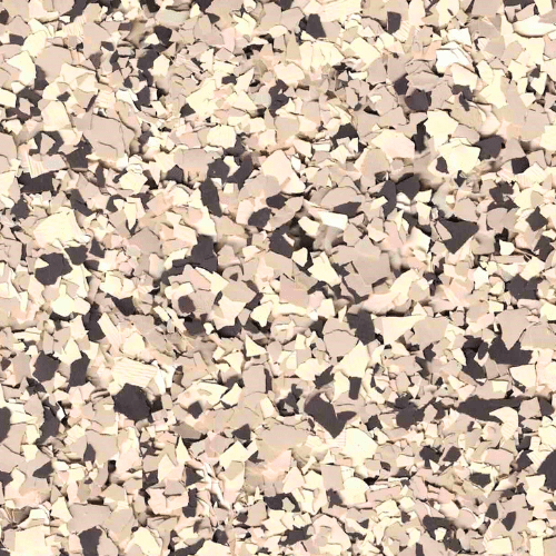 River Rock polyurea flake floor color