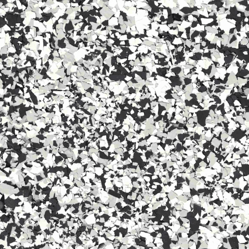 Domino polyurea flake floor color