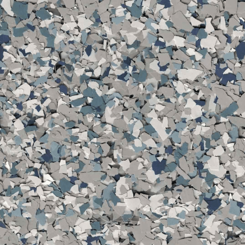 Fortress polyurea flake floor color