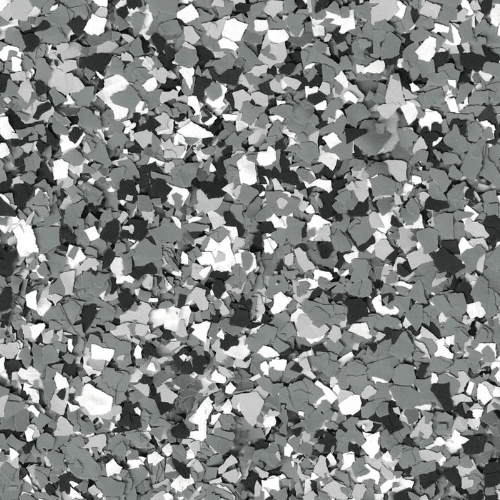 Smoke polyurea flake floor color