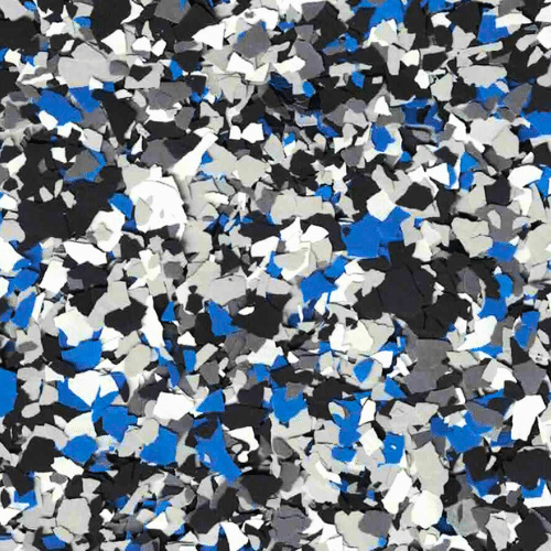 Blue Jay polyurea flake floor color