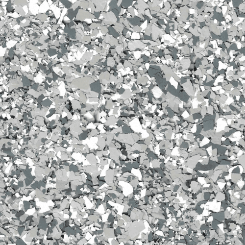 Slatestone polyurea flake floor color